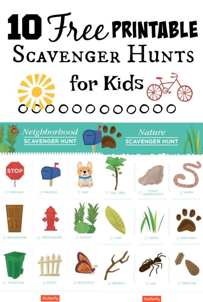 10 Printable Travel Scavenger Hunt Games For Kids