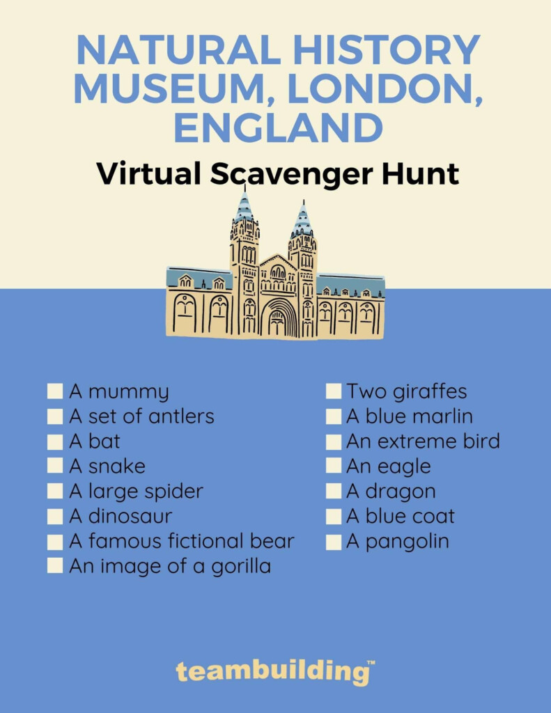 18 Free Virtual Museum Scavenger Hunt Templates For Groups