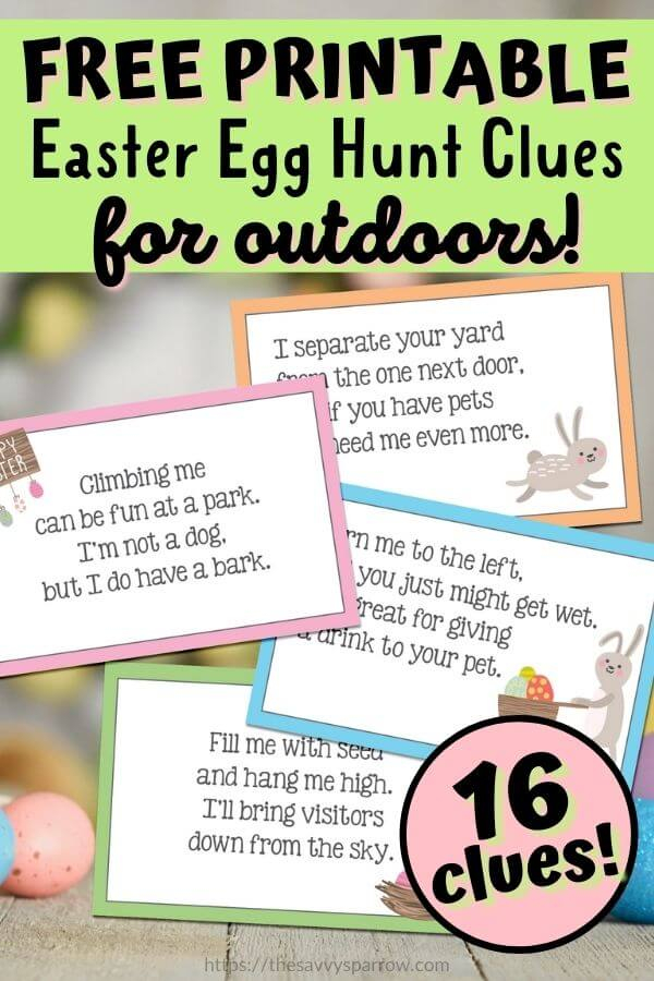 32 FREE Printable Easter Scavenger Hunt Clues 2023 