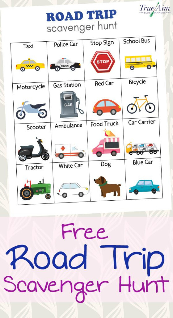 Car Ride Scavenger Hunt Printables