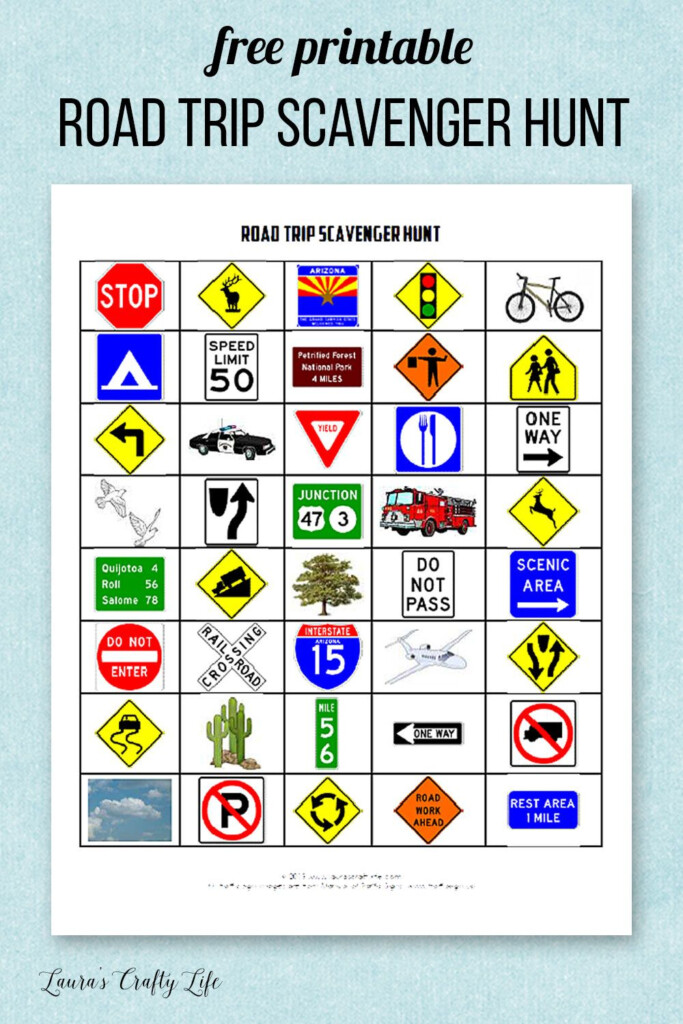 Car Scavenger Hunt Printables