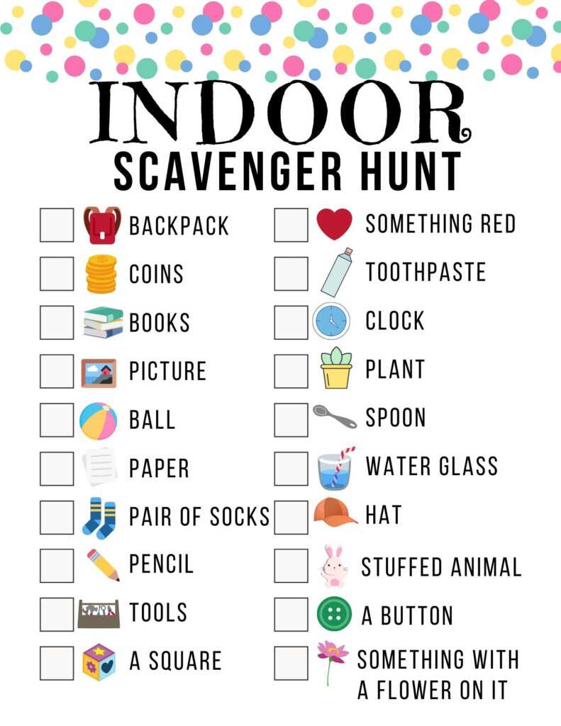 Classroom Scavenger Hunt Free Printable Printable Word Searches