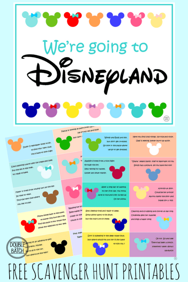 Disney Scavenger Hunt Printable