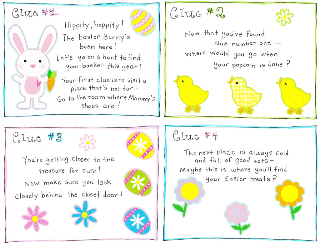 Easter Morning Scavenger Hunt FREE Printable Happy Home Fairy