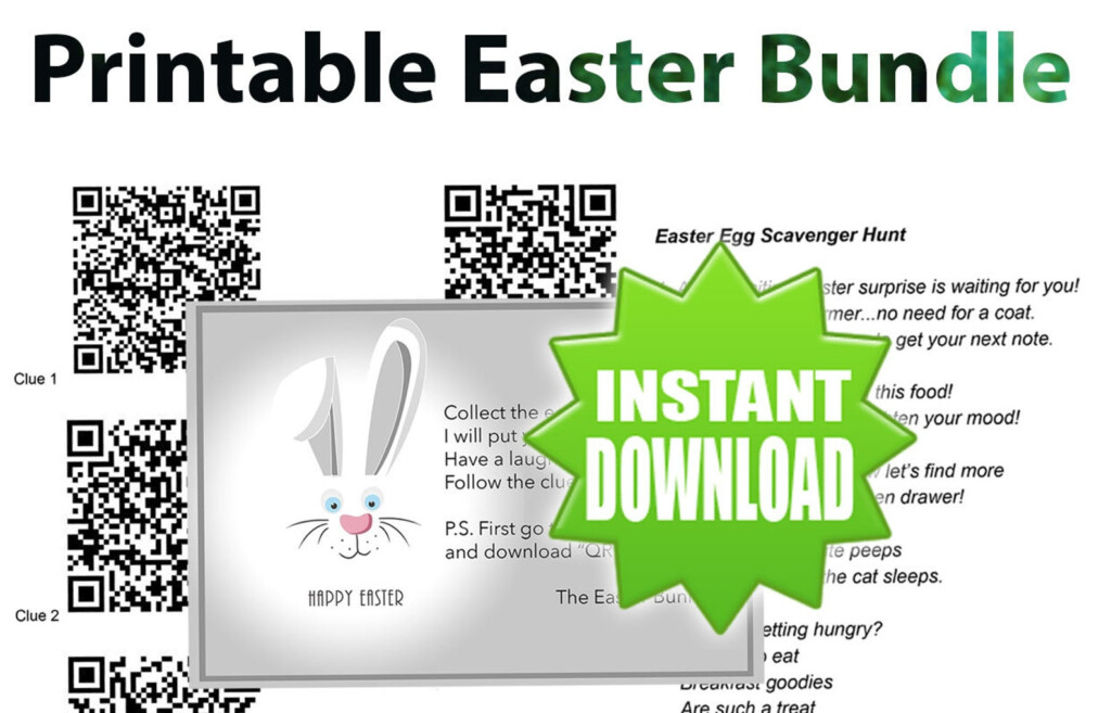 Easter Scavenger Hunt For Teens QR Code Clues Children Etsy Australia