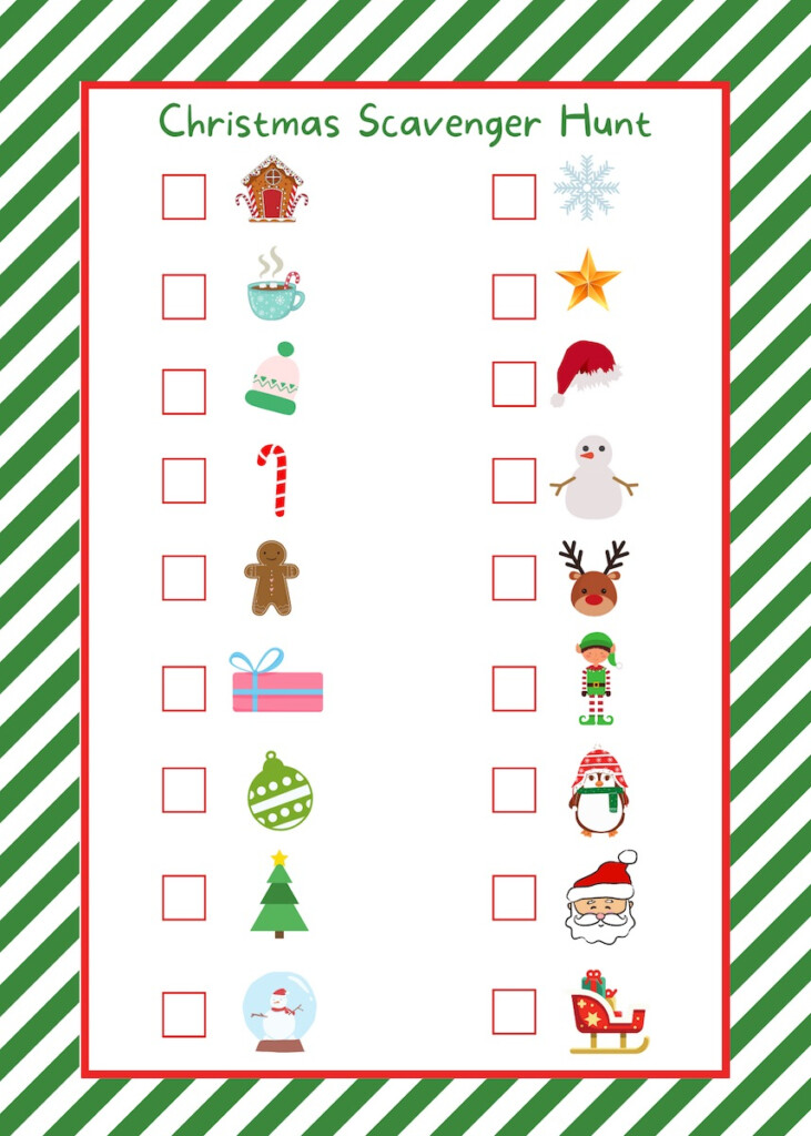 EASY Christmas Scavenger Hunt FREE Printable OriginalMOM