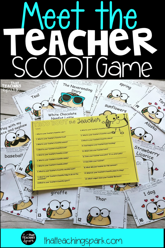 Editable Back To School Get To Know The Teacher Scavenger Hunt 