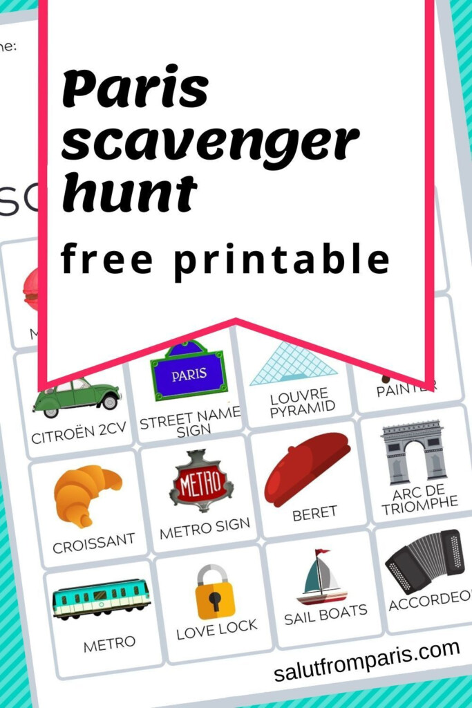 Europe Scavenger Hunt Worksheet