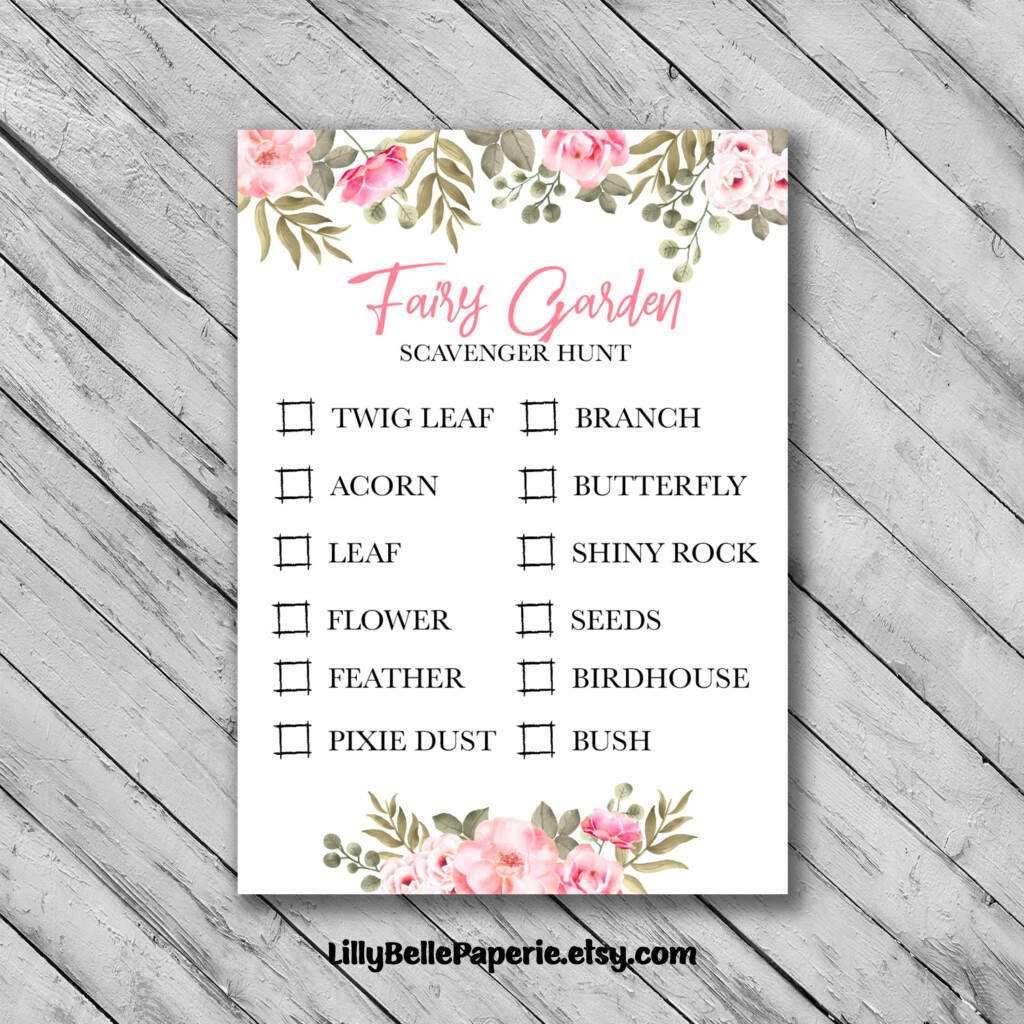 Fairy Scavenger Hunt Free Printables Printable Word Searches