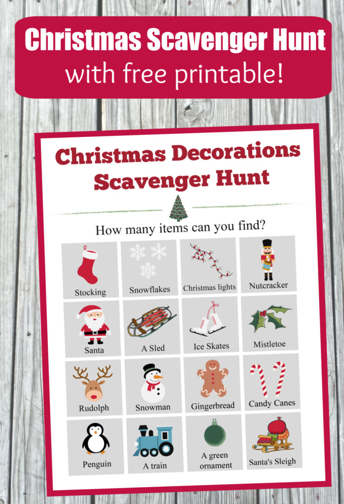 Free Christmas Scavenger Hunt Printables