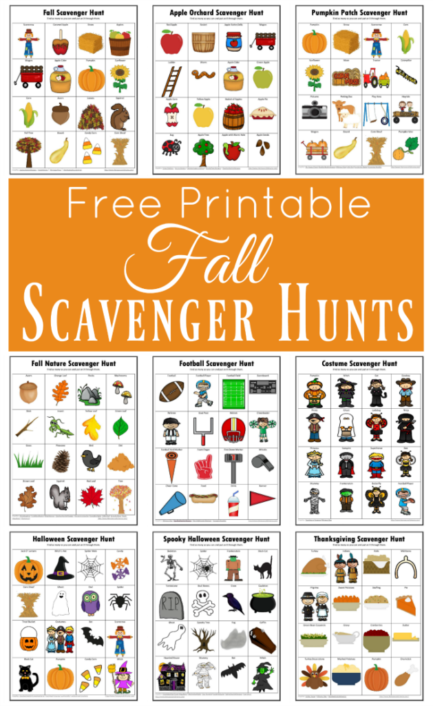 Free Fall Scavenger Hunt Printable