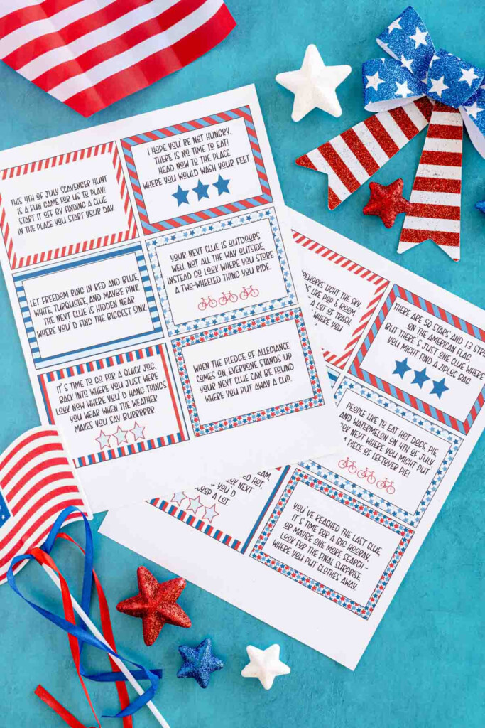 Free Printable 4Th Of July Scavenger Hunt For Kids Realsimples