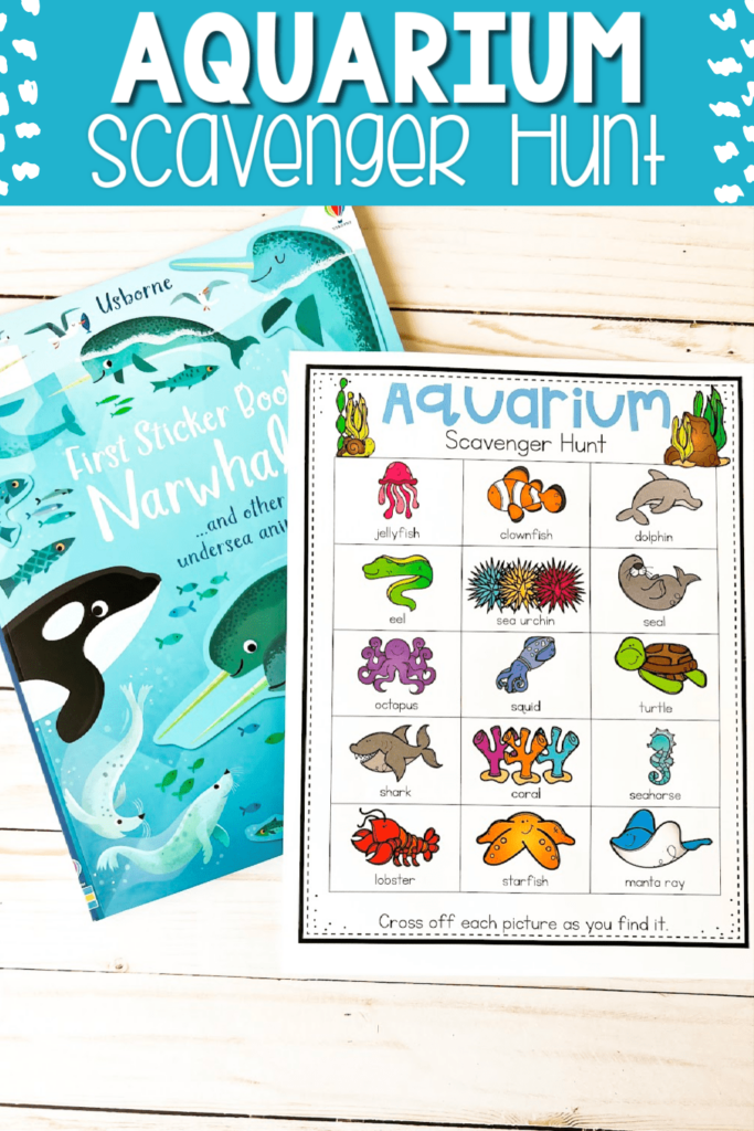 Free Printable Aquarium Scavenger Hunt For Kids