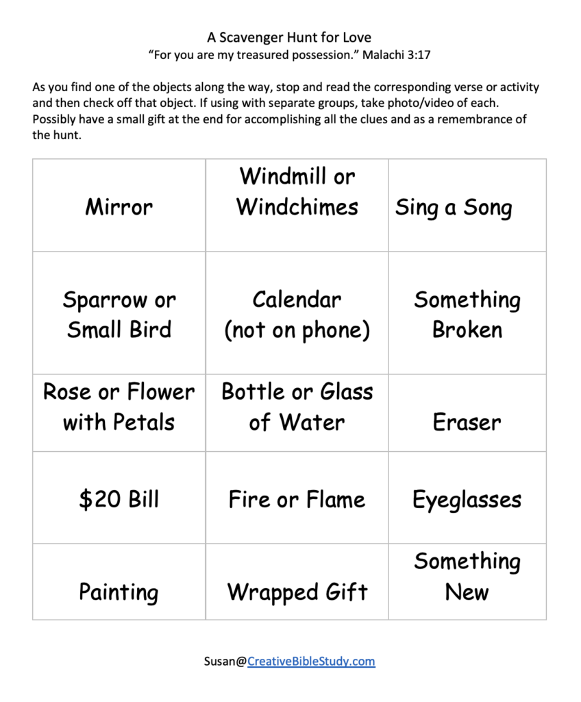 Free Printable Bible Scavenger Hunt FREE PRINTABLE TEMPLATES