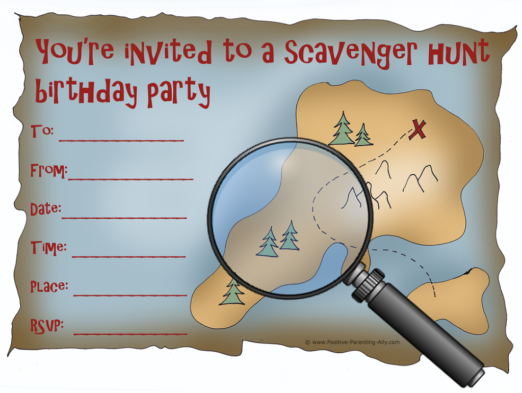 Free Printable Birthday Party Invitations For Kids High Resolution