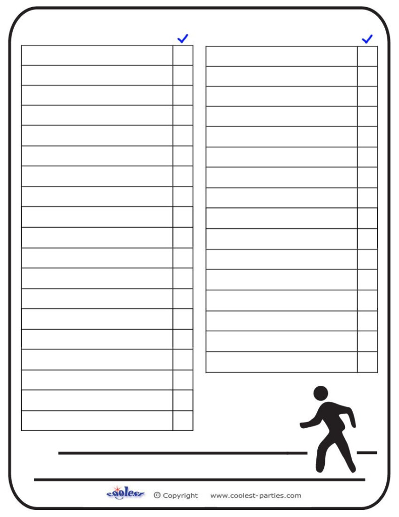 Free Printable Blank Scavenger Hunt Template Printable Templates