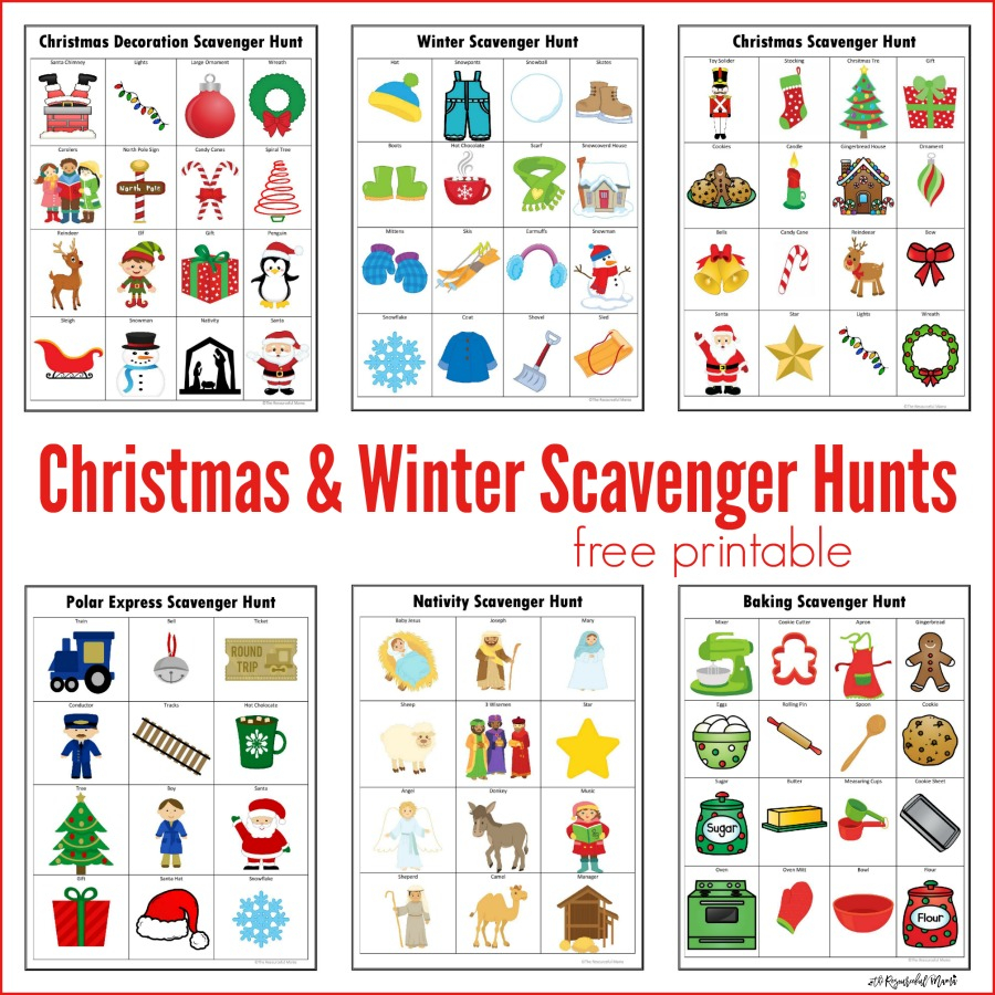 Free Printable Christmas Scavenger Hunt