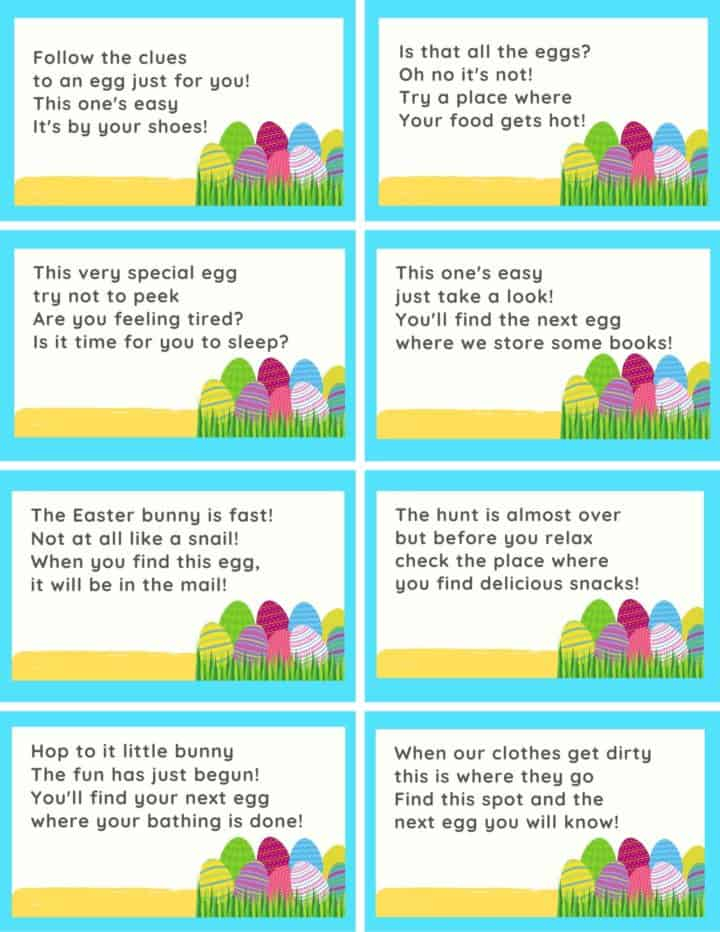 Free Printable Easter Scavenger Hunt