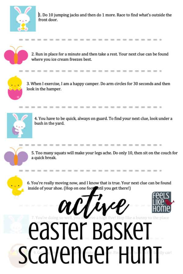 Free Printable Easter Scavenger Hunt Feels Like Home 