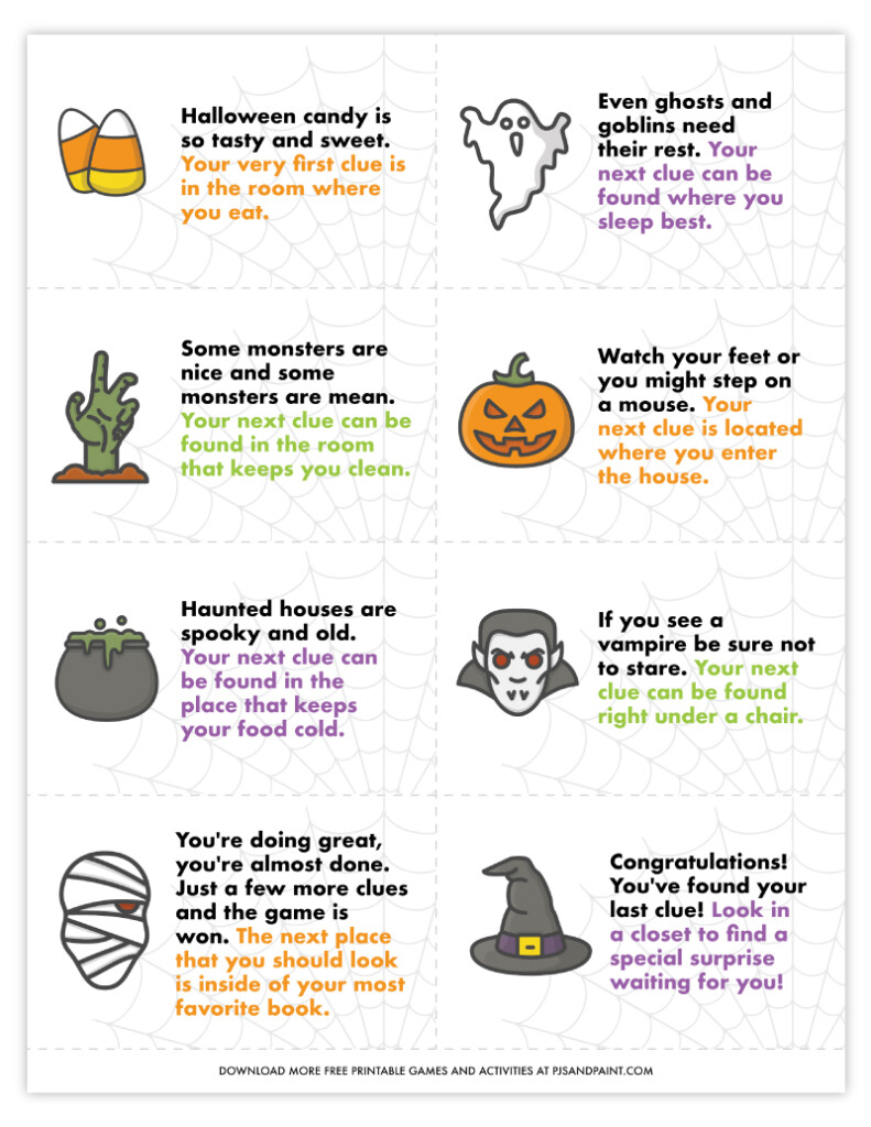 Free Printable Halloween Scavenger Hunt