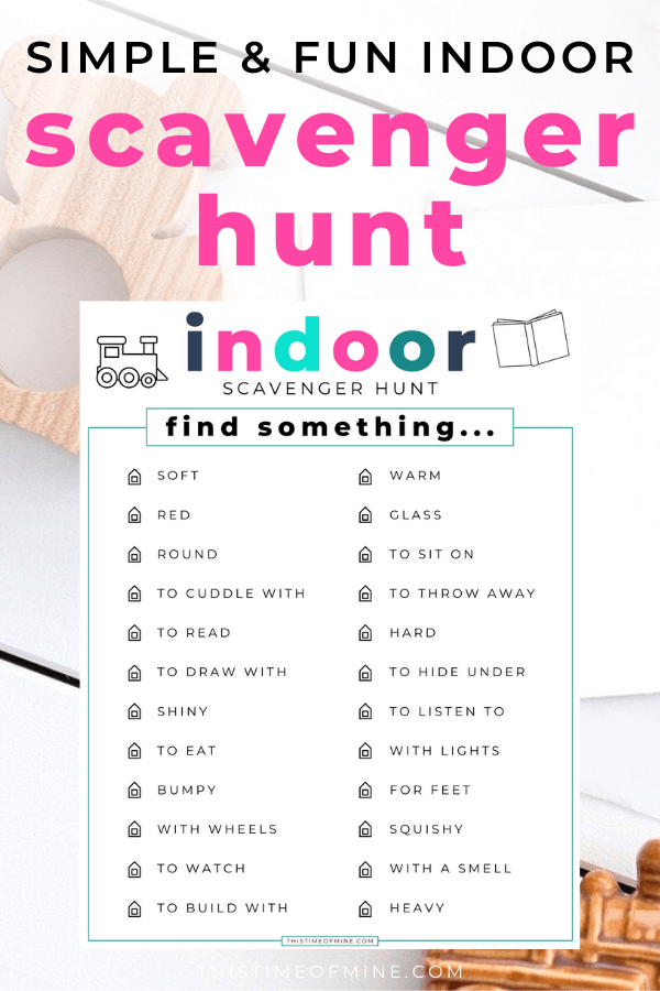 Free Printable Indoor Scavenger Hunt For Kids Artofit