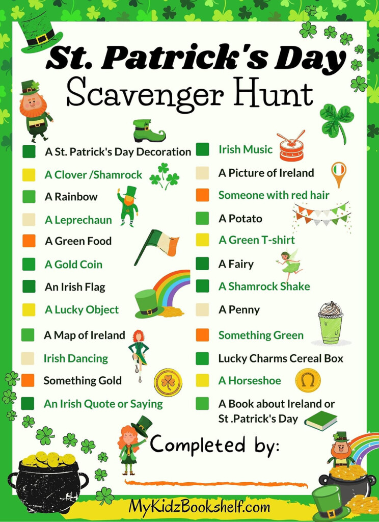 Free Printable Leprechaun Scavenger Hunt Clues