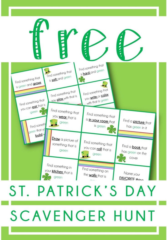 Free Printable Leprechaun Scavenger Hunt Clues Printable Word Searches