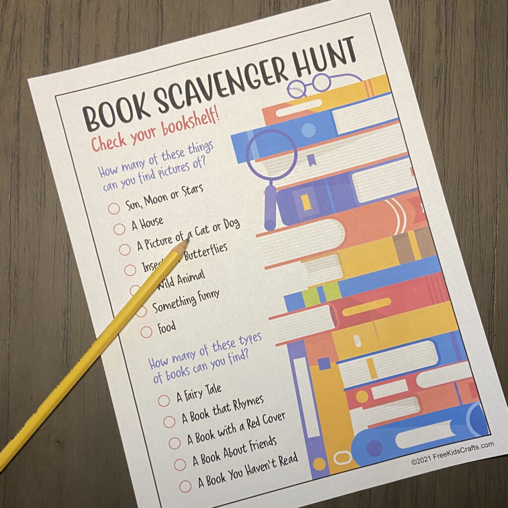 Free Printable Library Scavenger Hunt For Kids Artofit