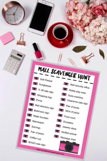 Free Printable Mall Scavenger Hunt Money Saving Mom 