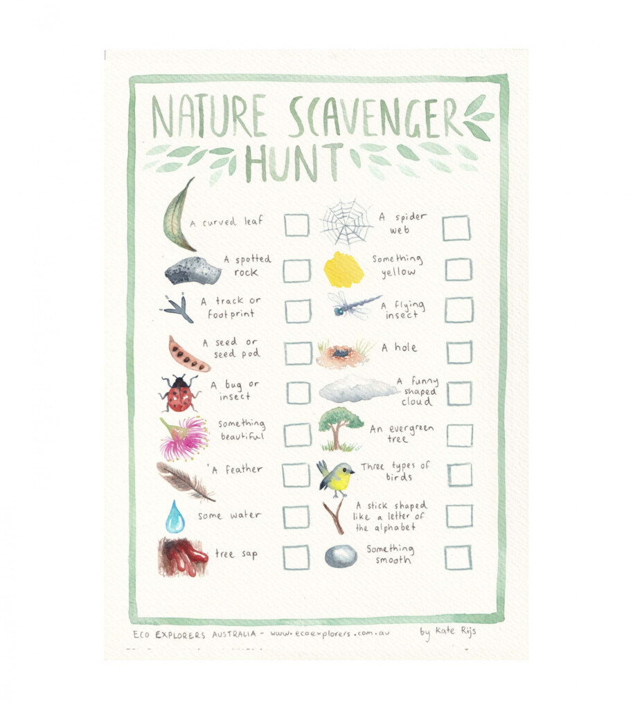 Free Printable Nature Scavenger Hunt Pdf