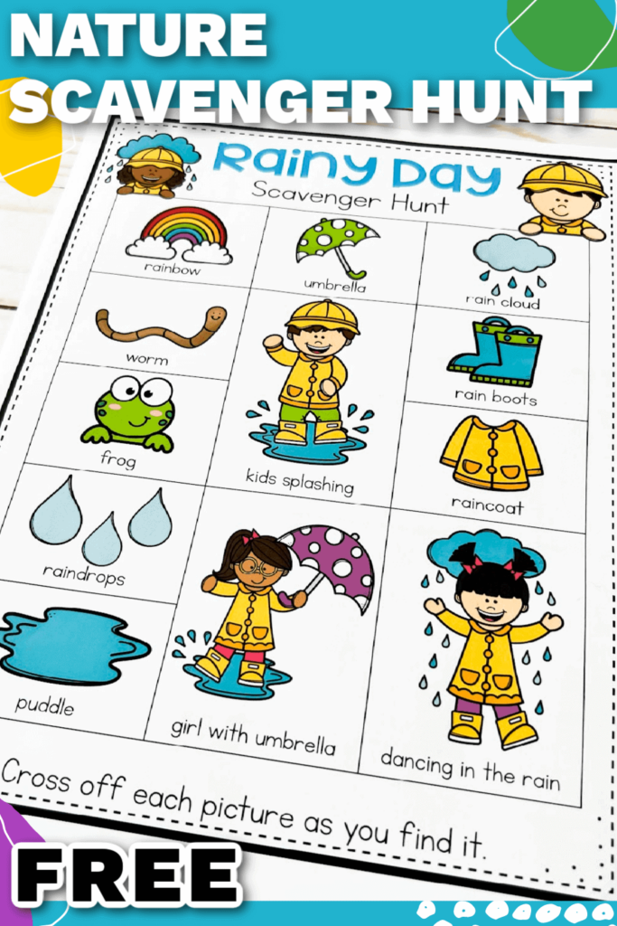 Free Printable Rainy Day Scavenger Hunt For Kids Life Over C s