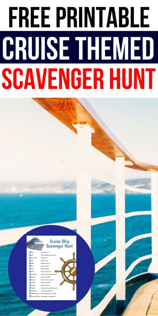 FREE Printable Scavenger Hunt For A Cruise Scavenger Hunt For Kids 