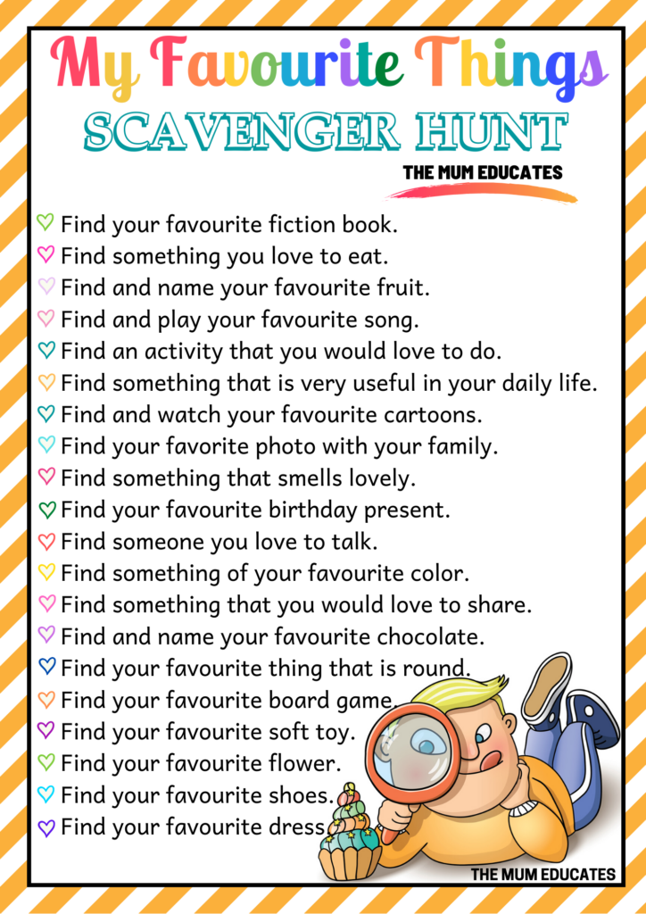 Free Printable Scavenger Hunt For Kids Ideas The Mum Educates