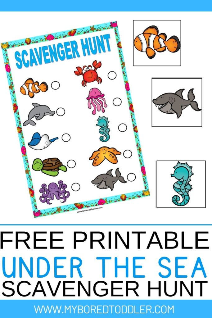 Free Printable Under The Sea Scavenger Hunt LaptrinhX News