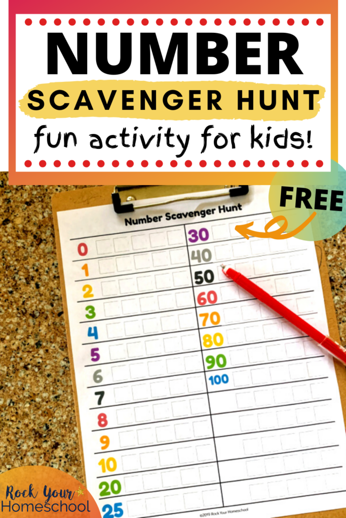 Fun Ways To Use This Free Number Scavenger Hunt Printable Scavenger 