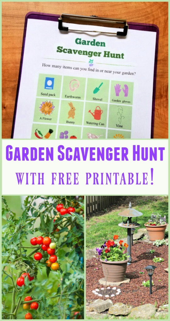 Garden Scavenger Hunt with FREE Printable 