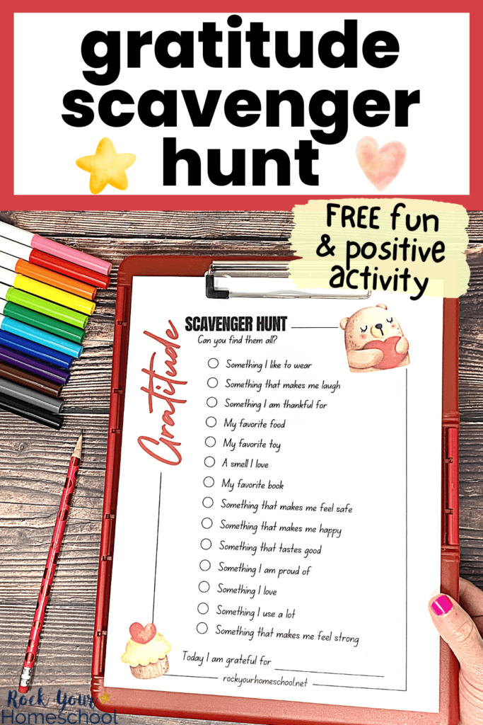 Gratitude Scavenger Hunt Fun Way For Kids To Be Thankful Free 