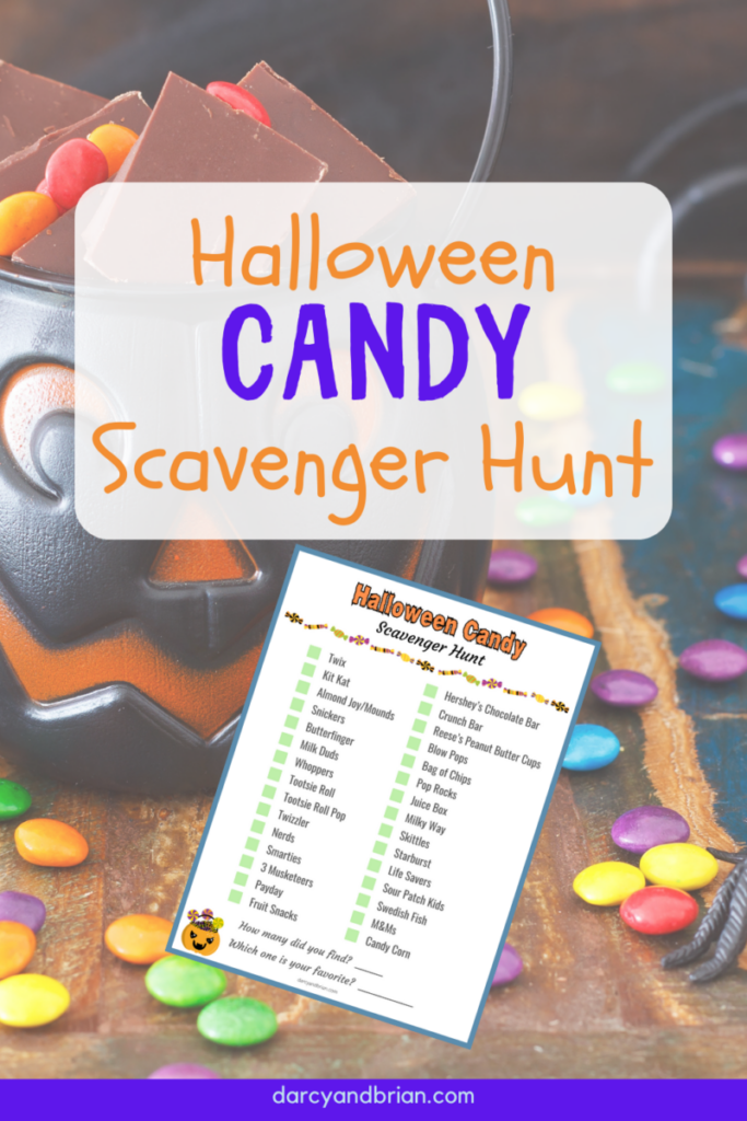 Halloween Candy Scavenger Hunt Printable Fun Activity For Kids