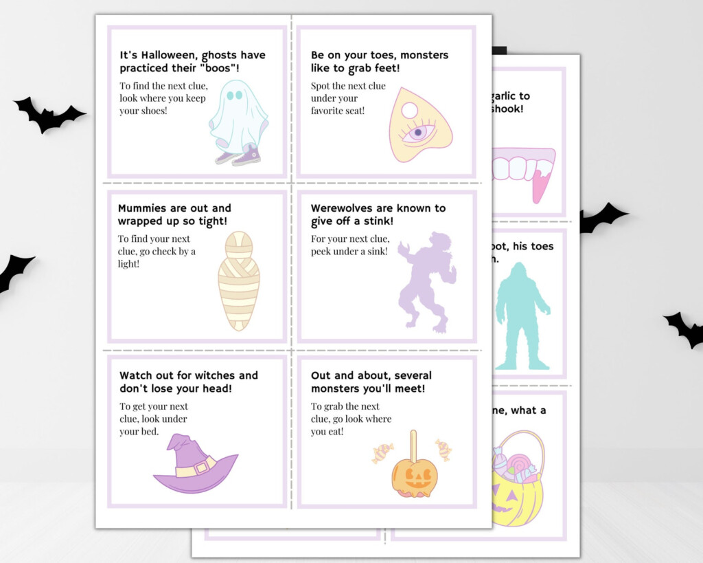 Halloween Scavenger Hunt Printable Indoor Halloween Scavenger Hunt 