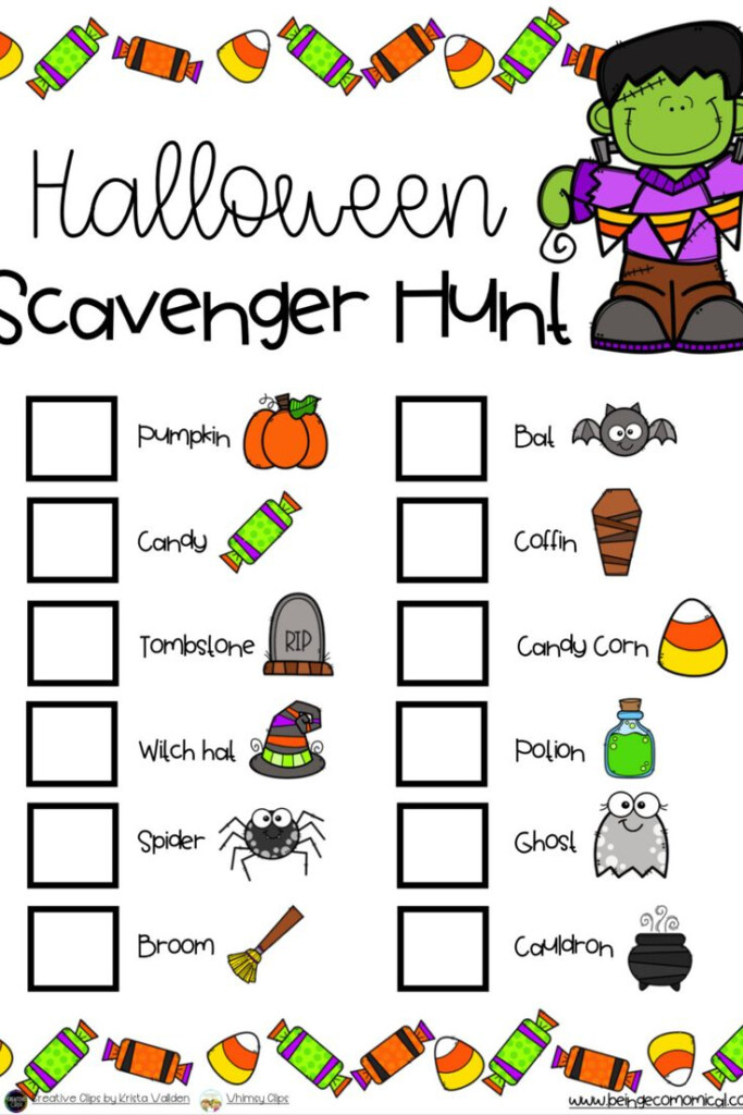 Halloween Scavenger Hunt Printables