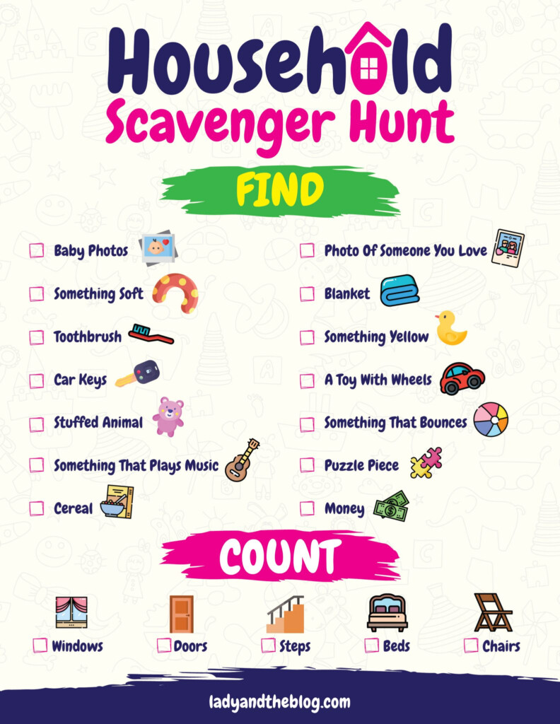 Kids Scavenger Hunt Clues Around The House