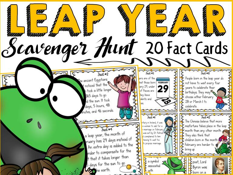 LEAP YEAR SCAVENGER HUNT Teaching Resources