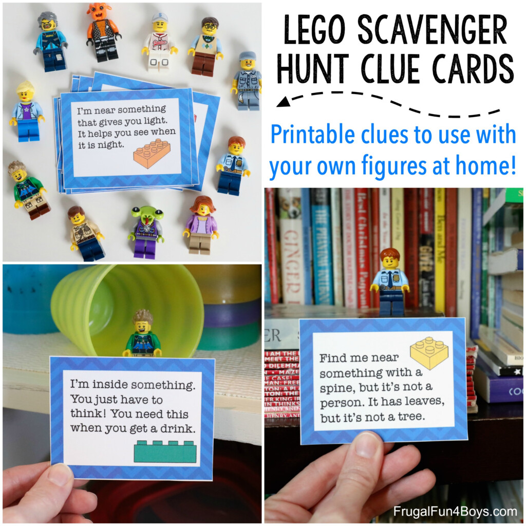 LEGO Scavenger Hunt With Printable Clue Cards Frugal Fun For Boys And 