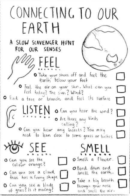 Mindfulness Scavenger Hunt Printable FREE