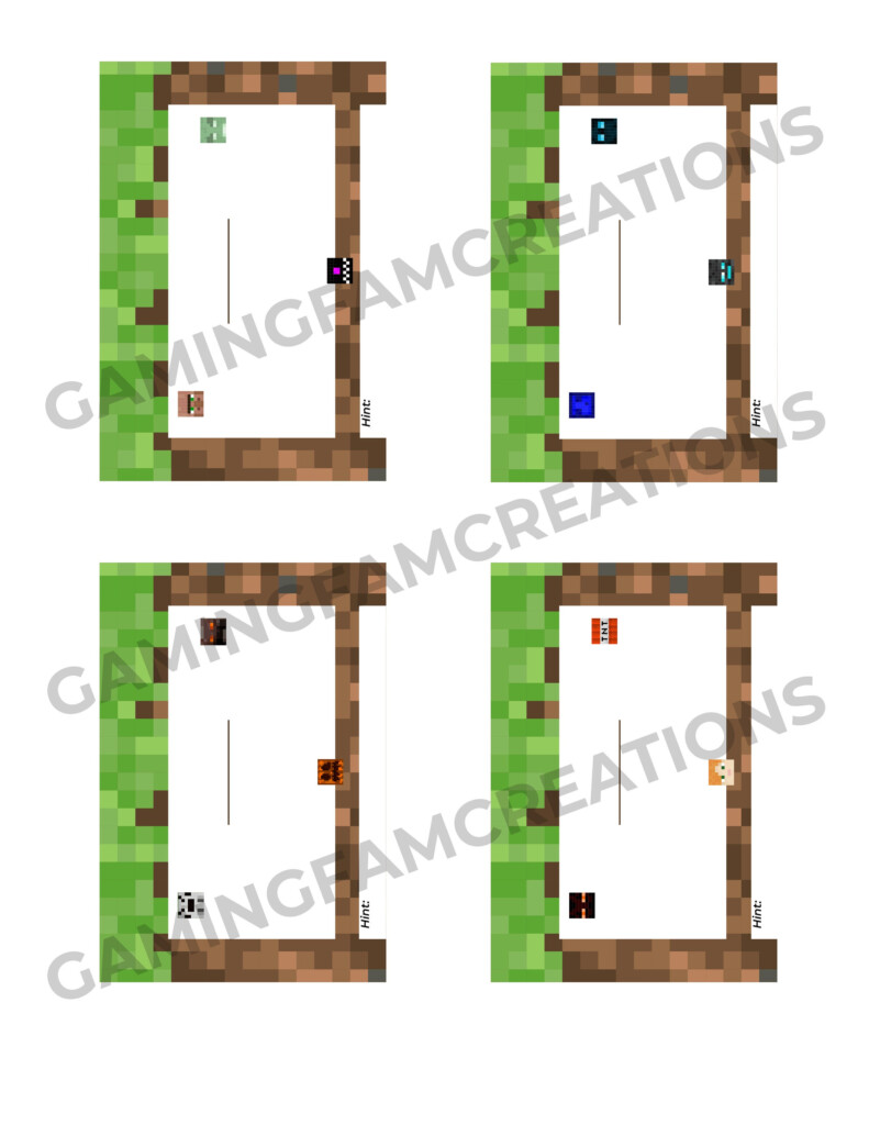 Minecraft Scavenger Hunt Printable Etsy