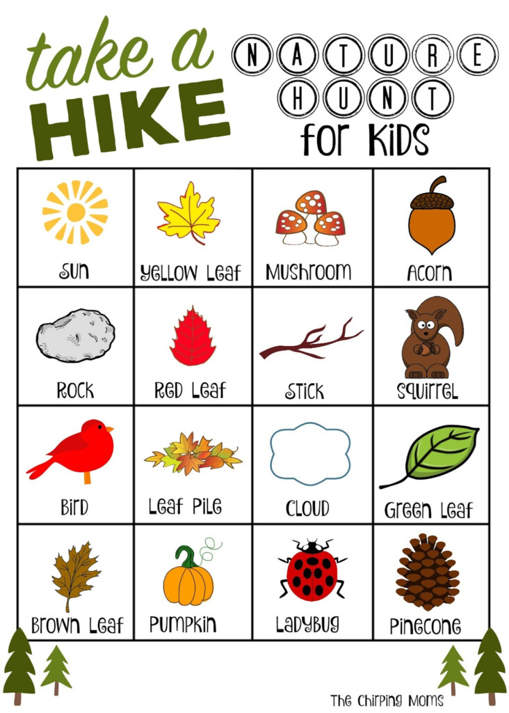 Nature Scavenger Hunt Free Printable For Kids By Scavenger Ideas 2019 