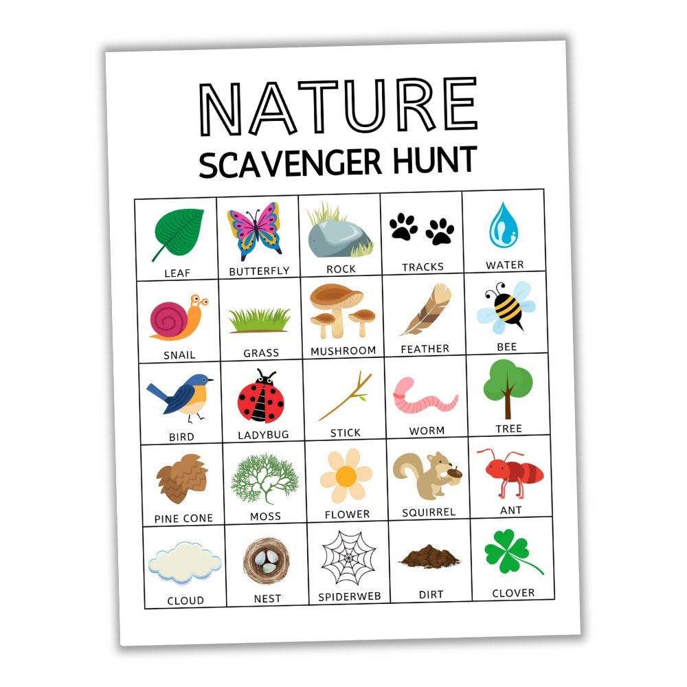 Nature Walk Scavenger Hunt Free Printable Forest Scavenger Hunt 