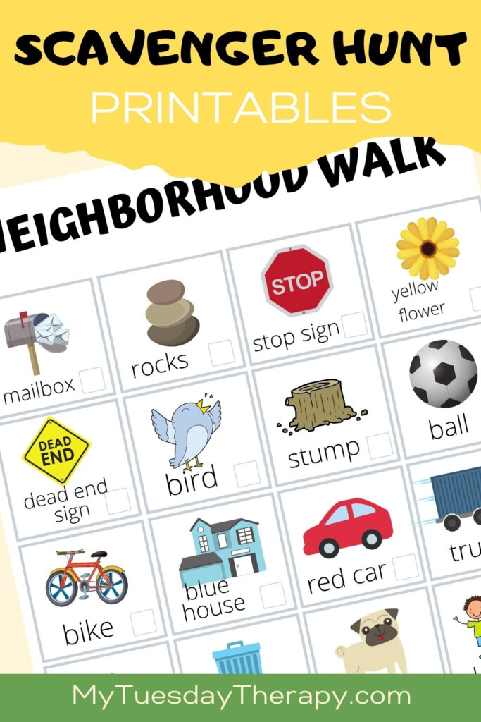 Neighborhood Scavenger Hunt Printable It s FREE 