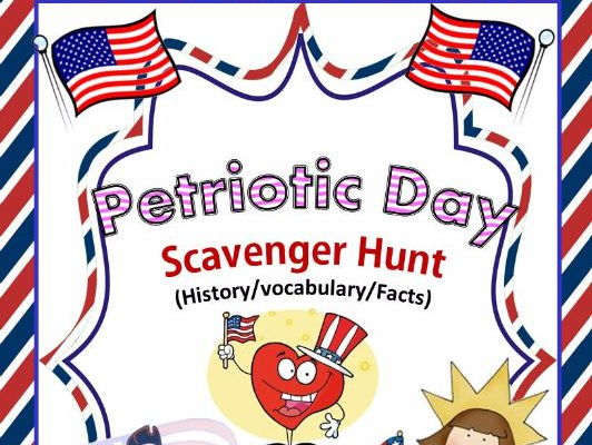 Patriotic Day Scavenger Hunt An Activity On American Revolution 