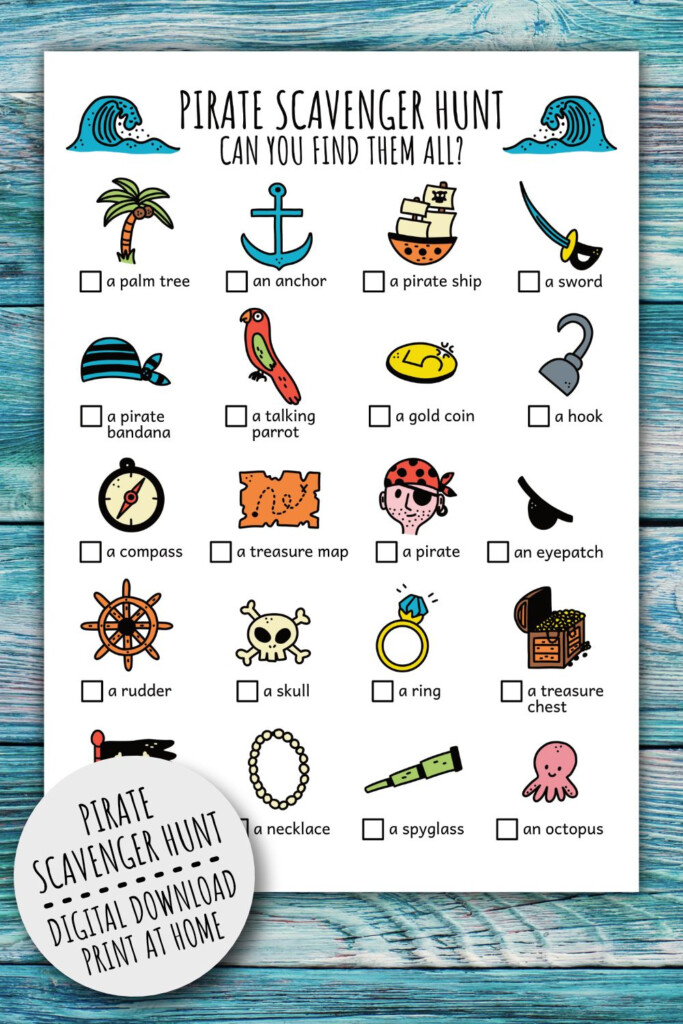 Pirate Scavenger Hunt For Kids Magical Sea Pirate Treasure Hunt And 